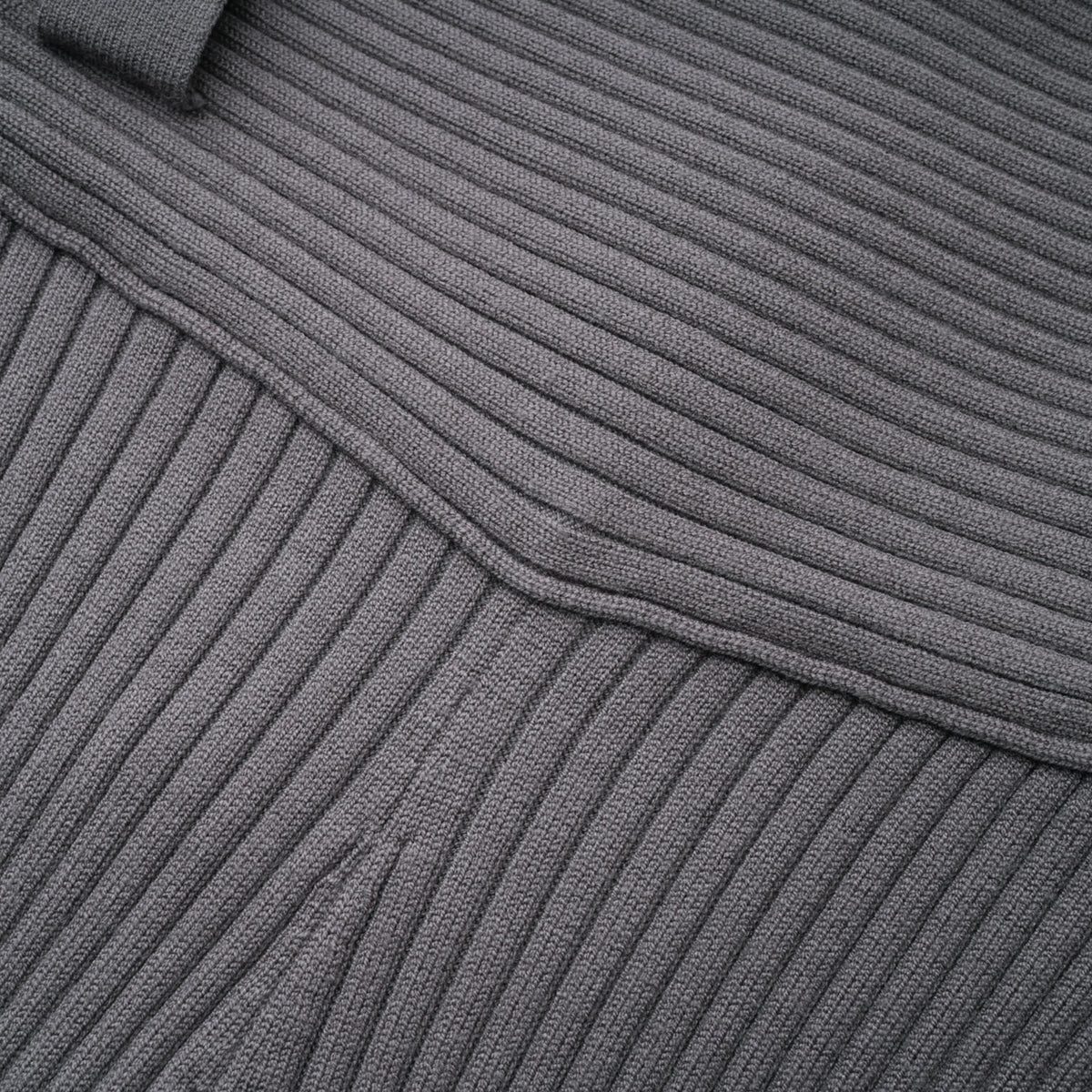 Claire Grey Ribbed Knit Bodysuit & Trousers Set