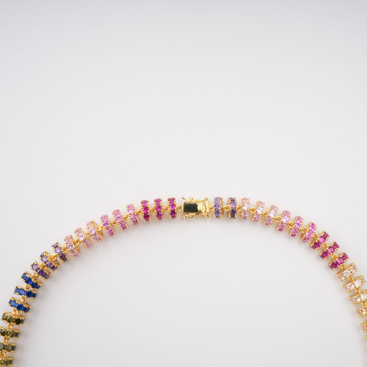 Sandrine Gold Tone Crystal Embellished Necklace