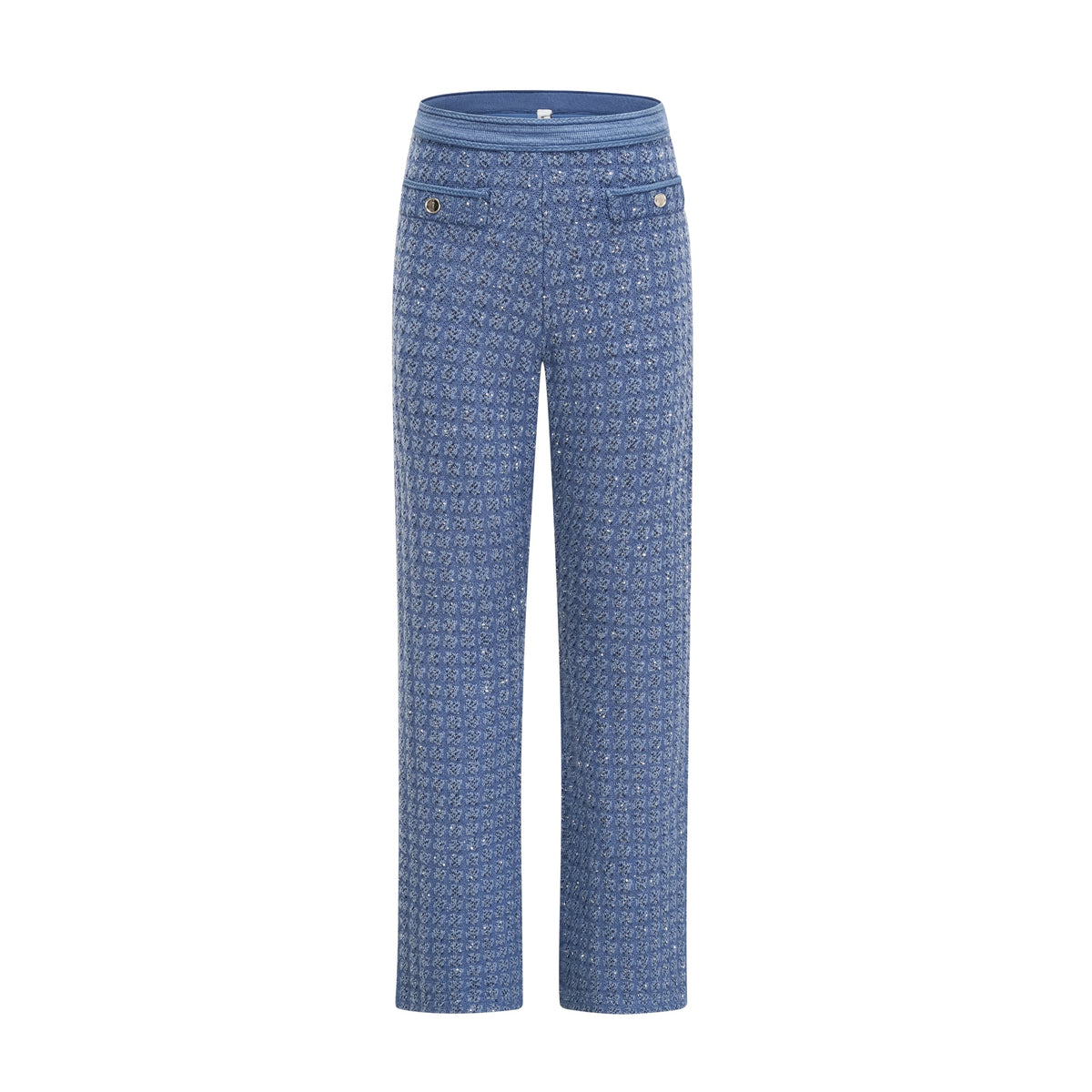 Ghislaine sequin-embellished jacket & trousers matching set