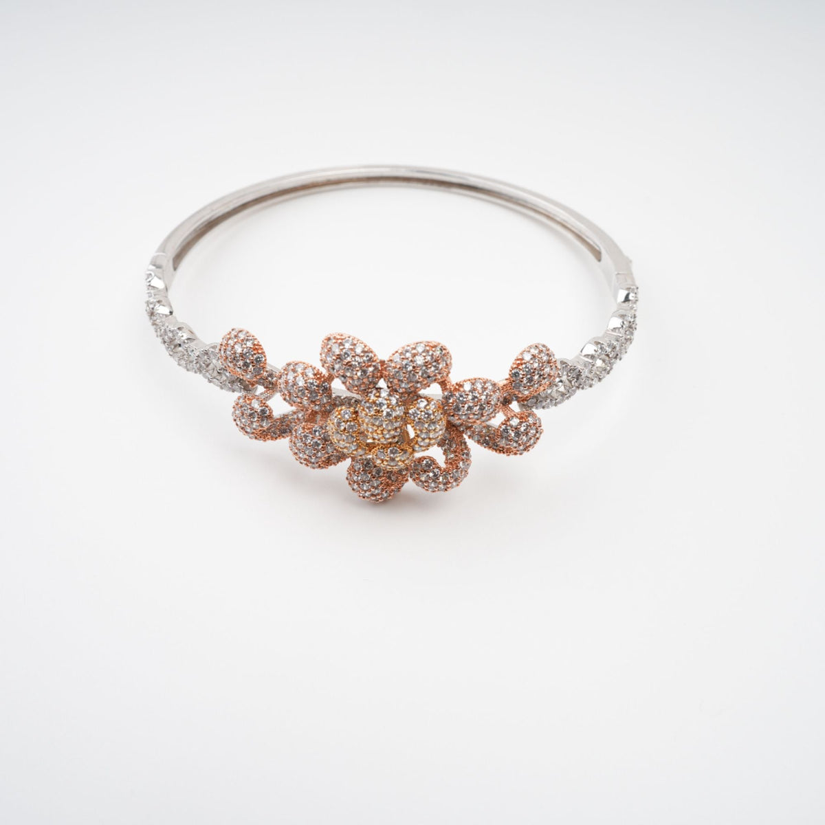Anthemon Gold Tone Crystal Embellished Bracelet