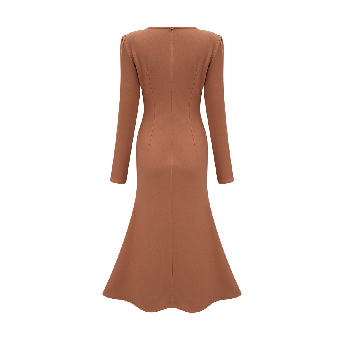 Doriane khaki sequin-embellished midi dress