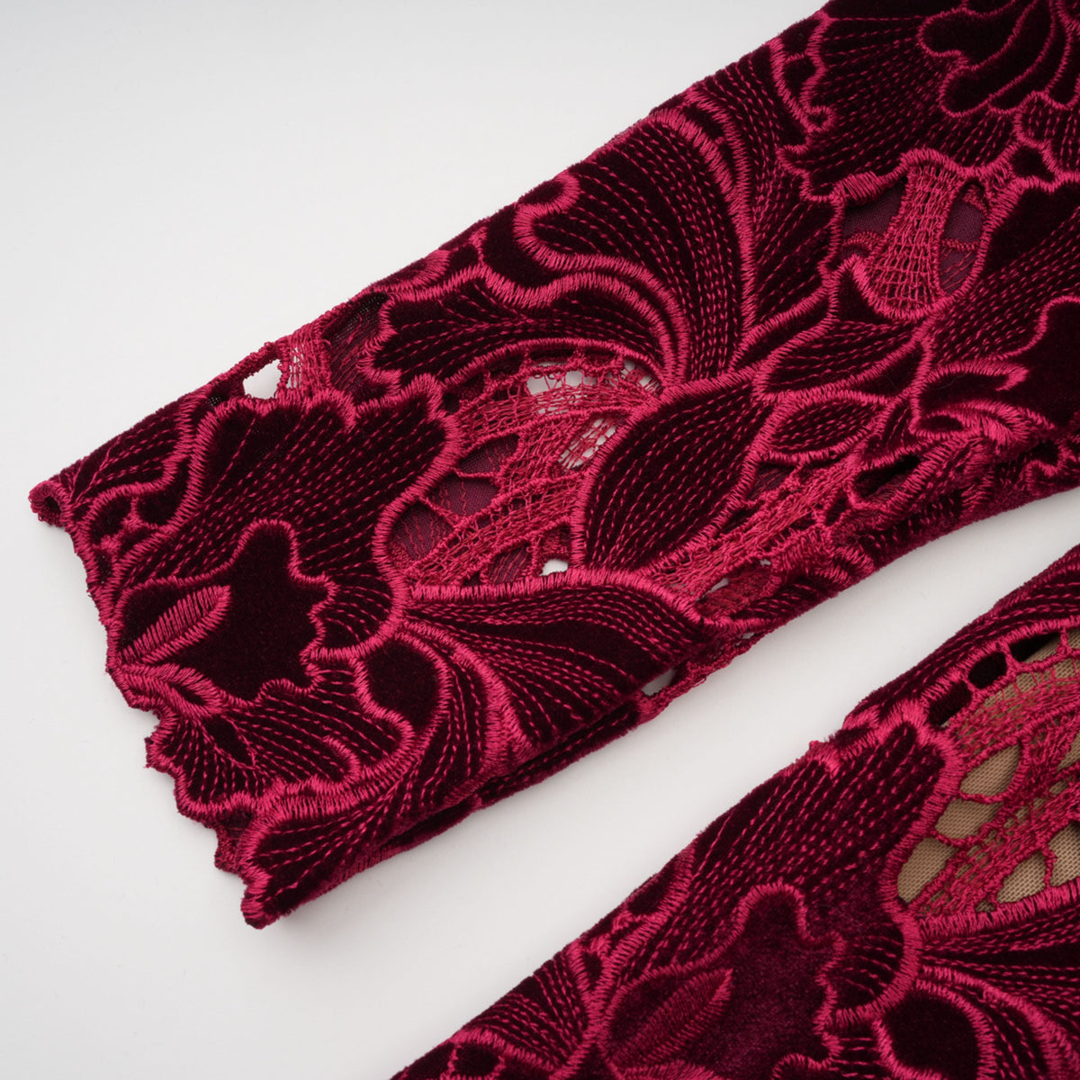 Hafdis Red Floral Embroidered Midi Dress (Final Sale-US Only)