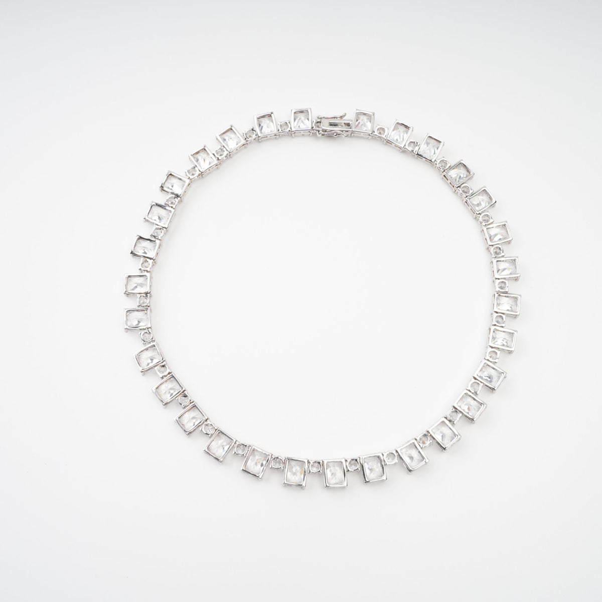 Mathilde Silver Tone Crystal Embellished Necklace