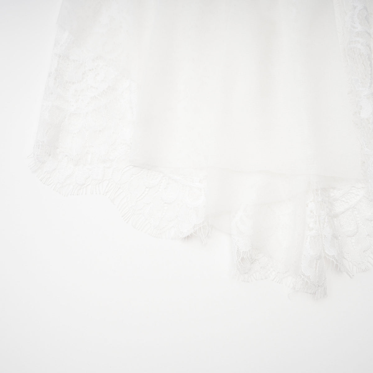 Margherita White Floral Lace Dress & Skirt Set