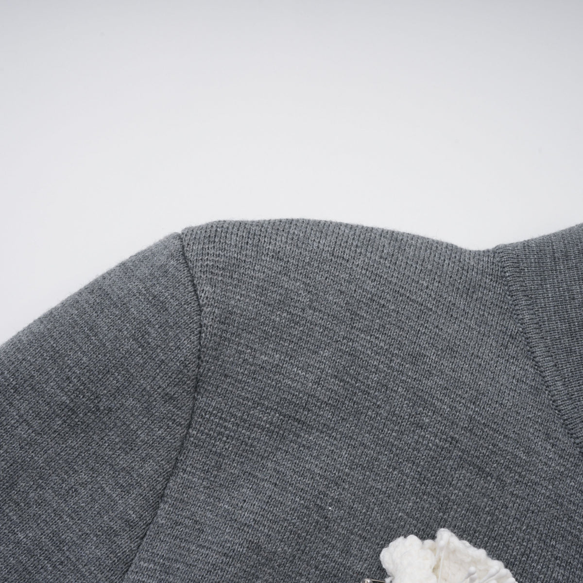 Lisette Grey 3D Petal Knit Cardigan (Final Sale)