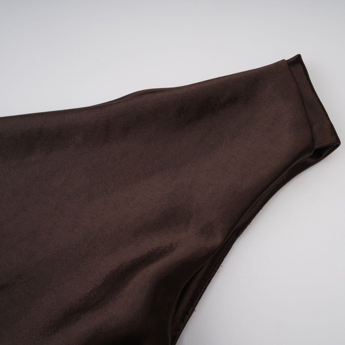 Pernilla Brown One Shoulder Satin Mini Dress