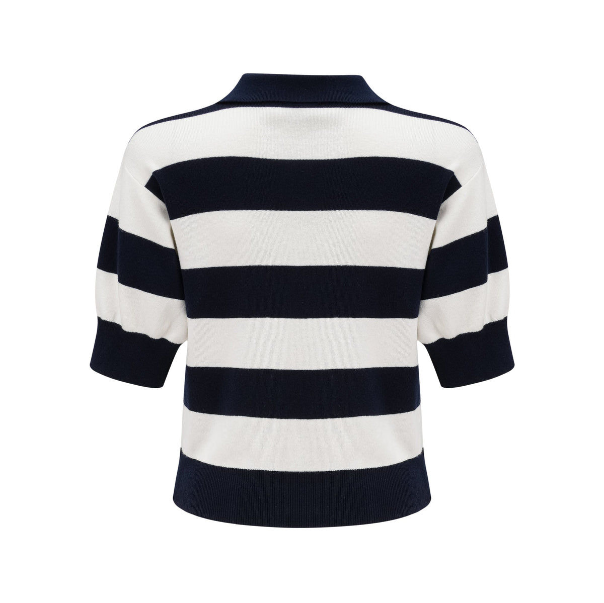 Adèle color-block striped shirt - Black and White