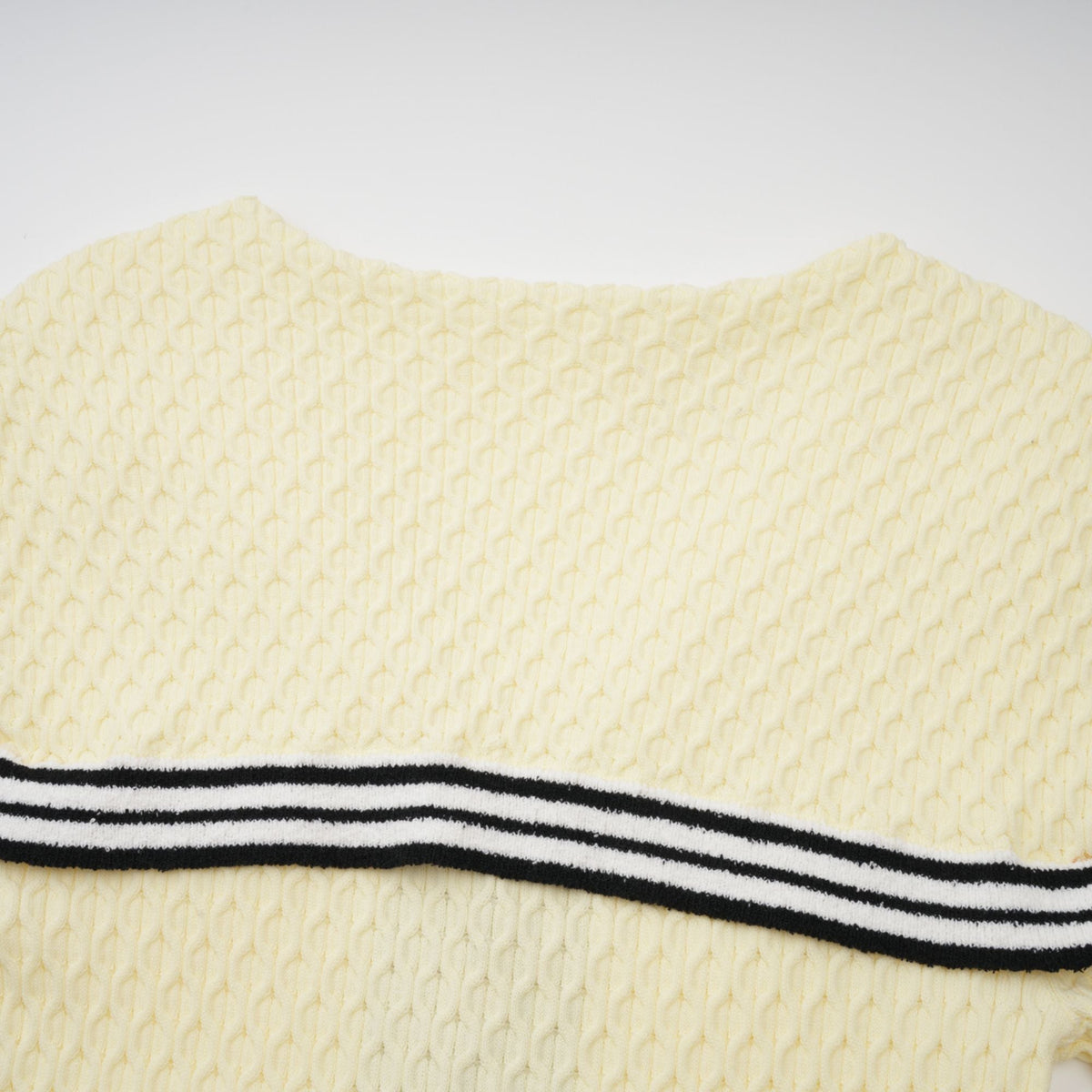 Madeleine yellow sailor-collar knitted dress