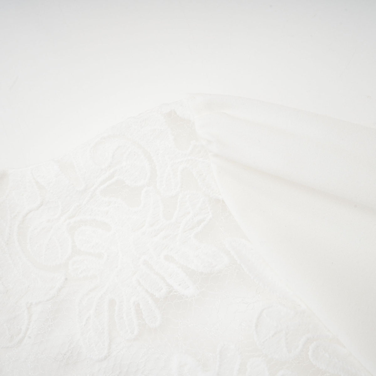 Madeleine white panelled embroidery midi dress