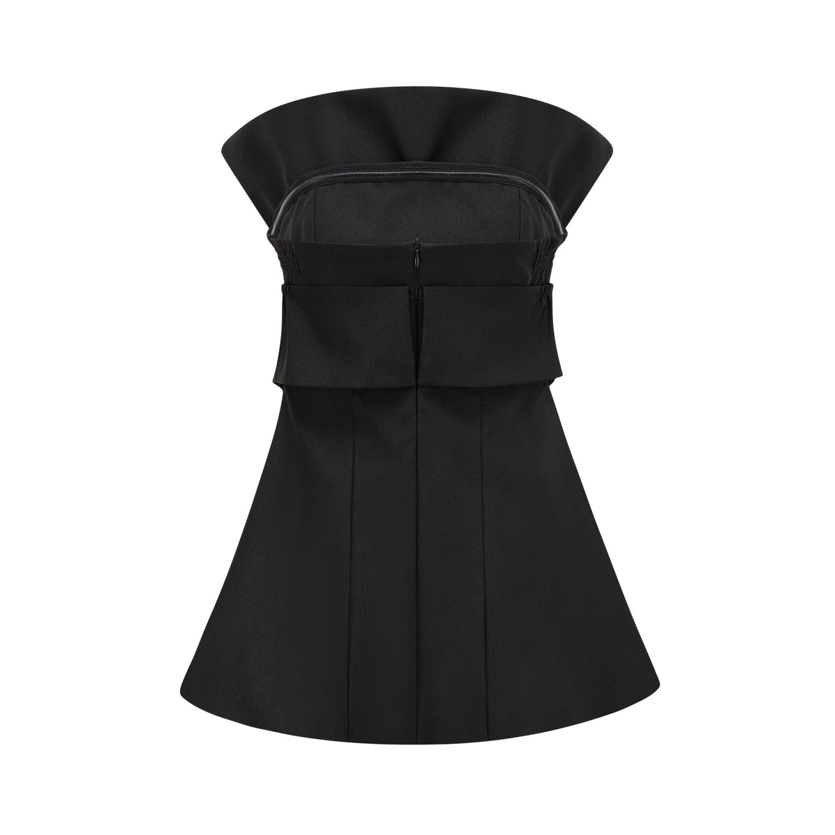 Caribe black bowknot off-shoulder mini dress