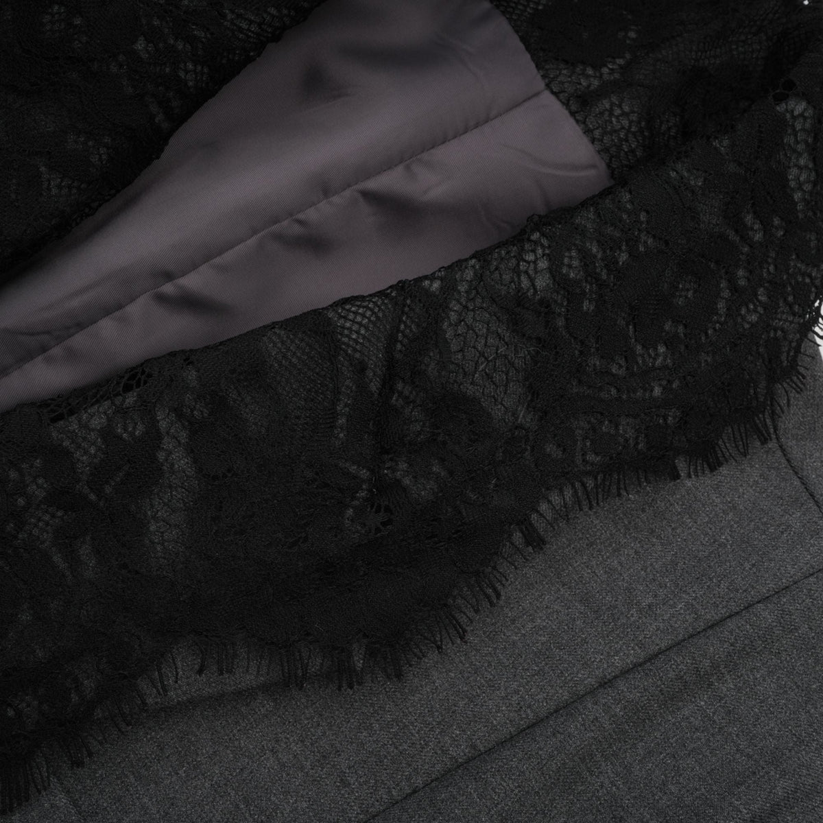 Dianthe grey lace-panel blazer (Final Sale-US Only)