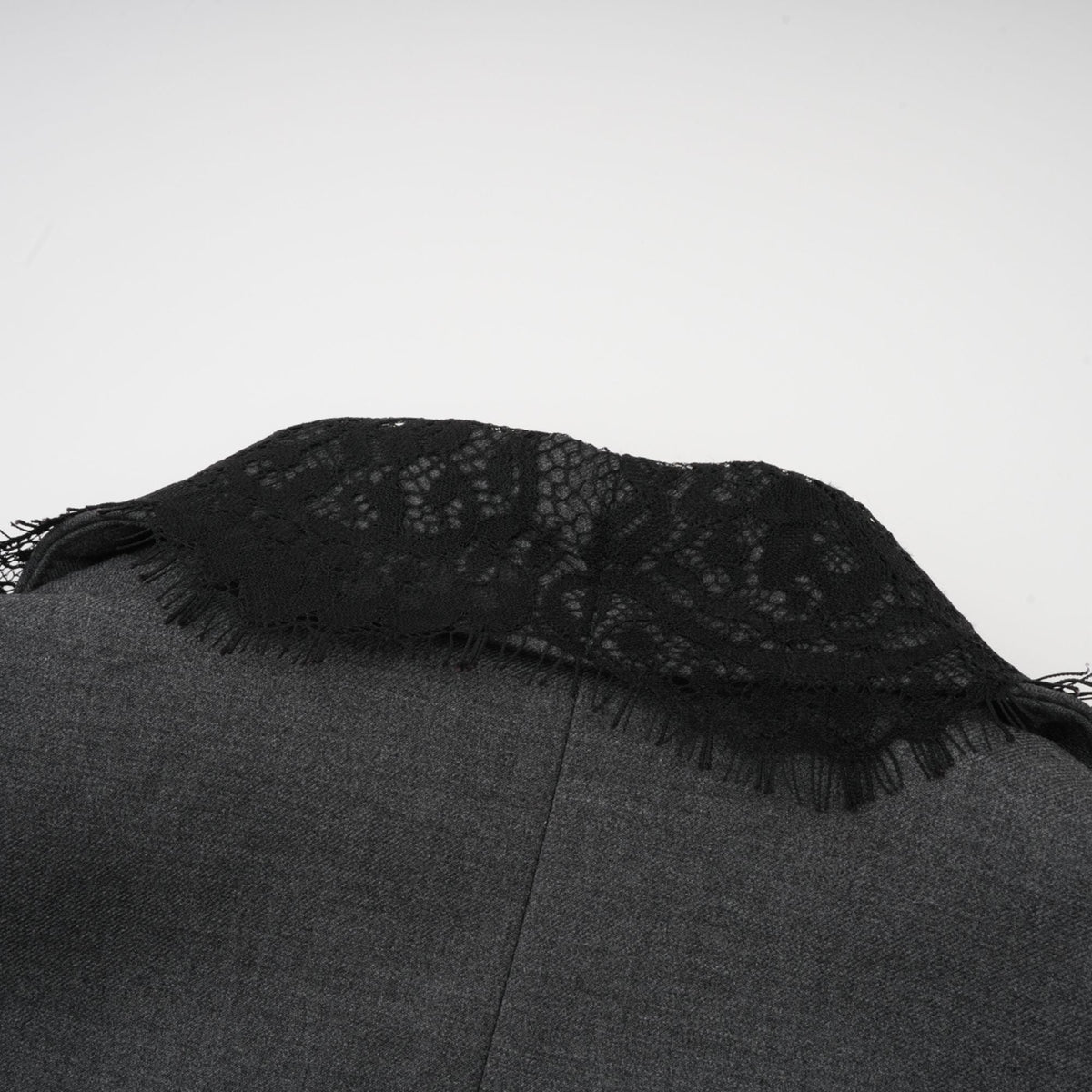 Dianthe grey lace-panel blazer (Final Sale-US Only)