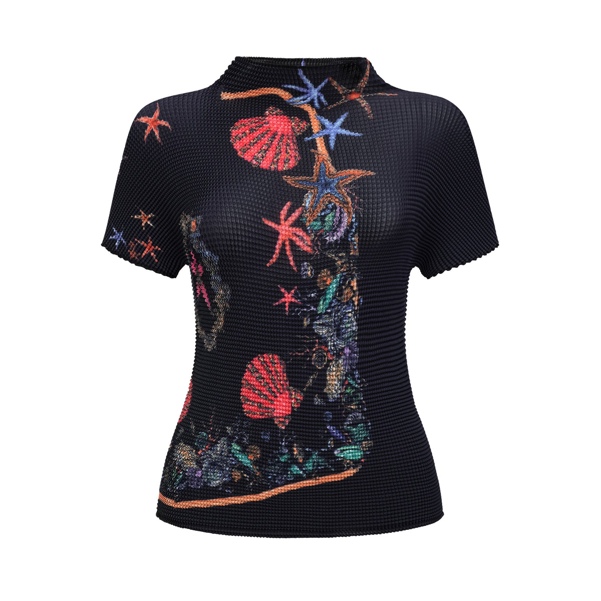 Josiane pattern-print knitted top & skirt matching set