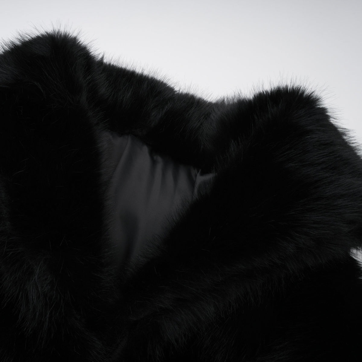 Alberta Black Faux-Fur Corset Panel Jacket (Final Sale)