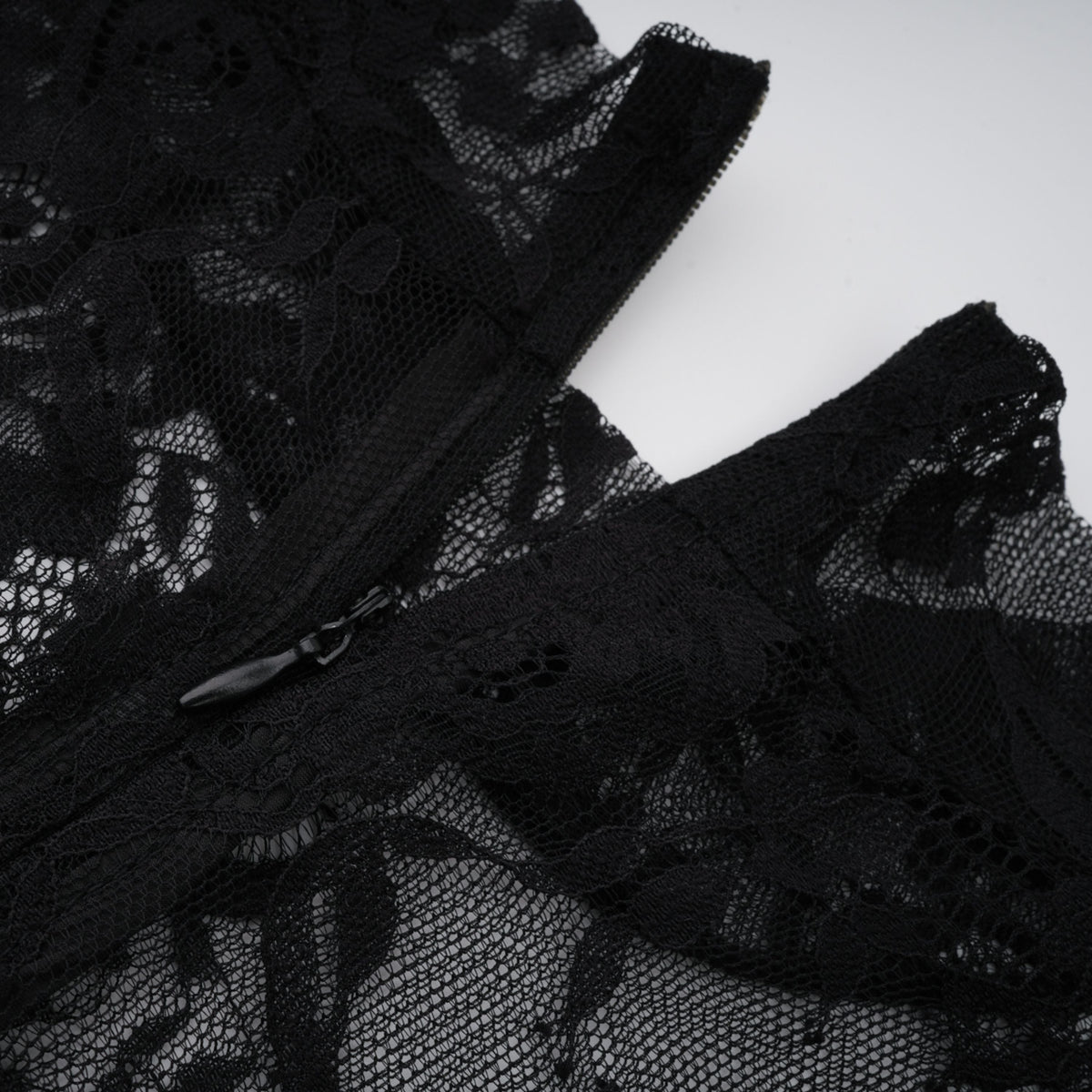 Roxane black floral-lace ruffled maxi dress (Final Sale-US Only)