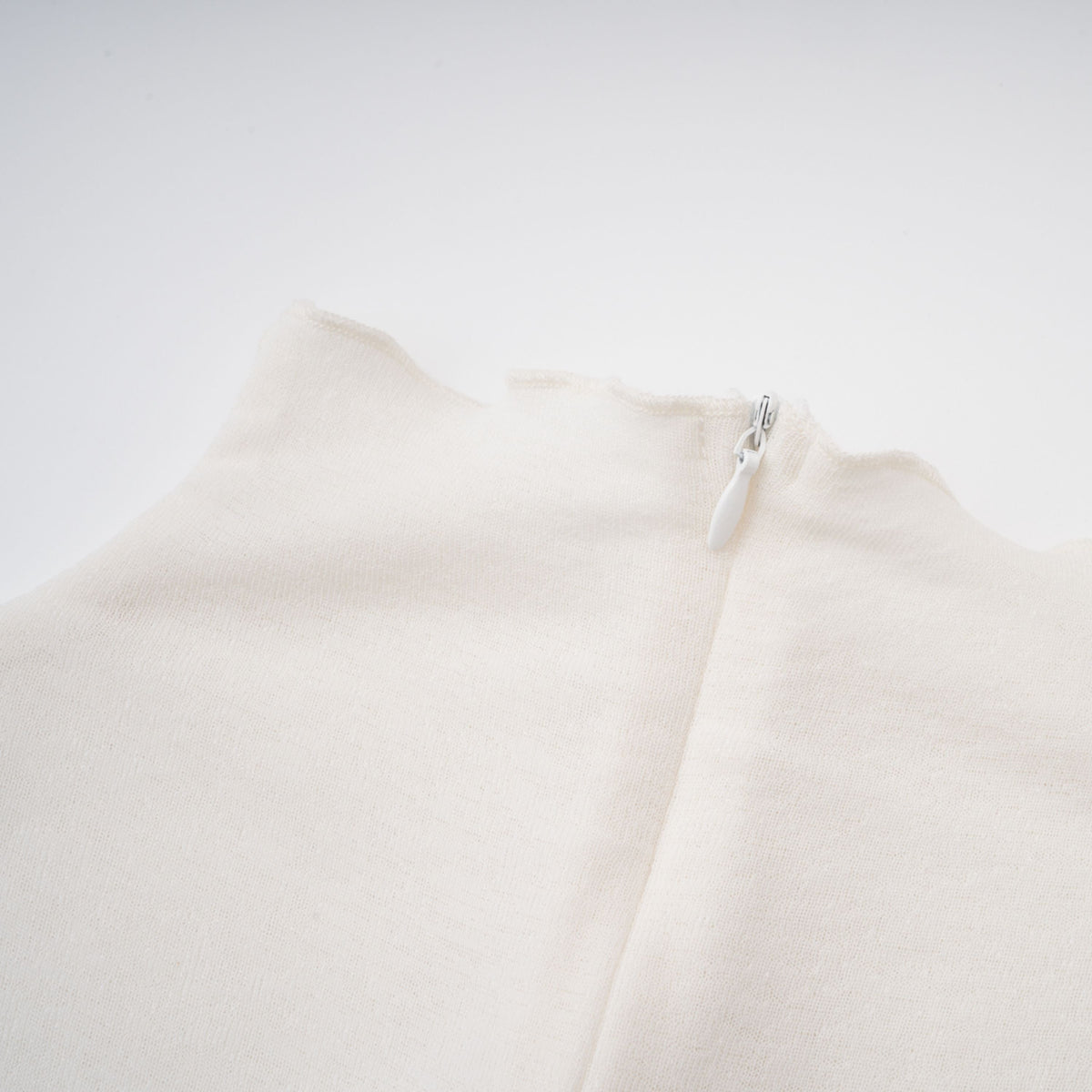 Lark White Tulle Panel Knit Midi Dress (Final Sale-US Only)