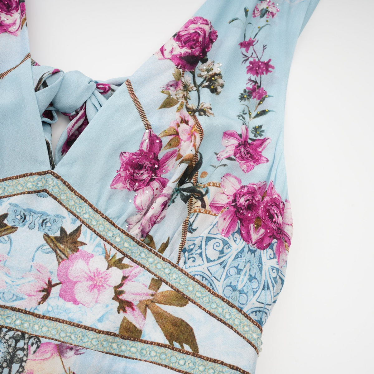 Victoire floral-printed midi dress
