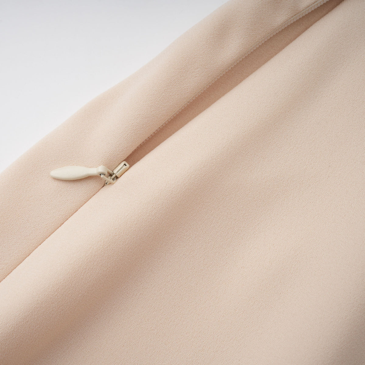 Zsófia Neutral Lace Panel Chiffon Top & Skirt Matching Set