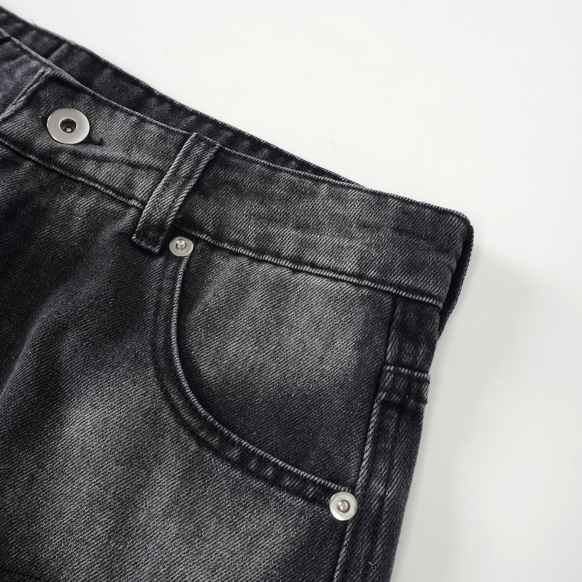 Madeline Black Floral Lace Panel Jeans