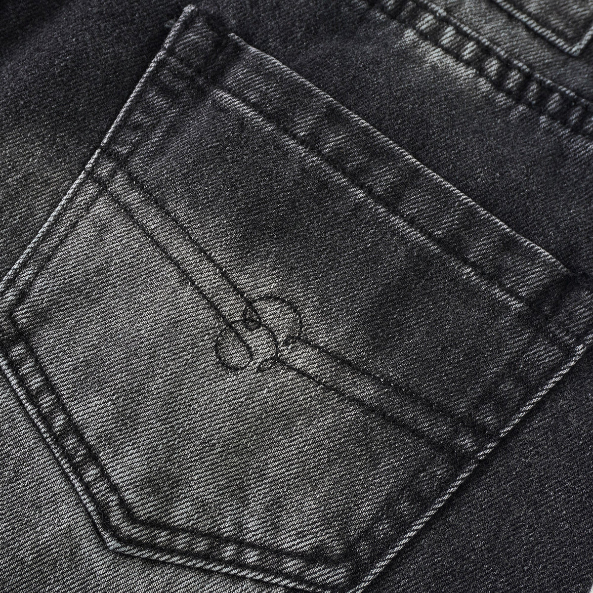 Madeline Black Floral Lace Panel Jeans