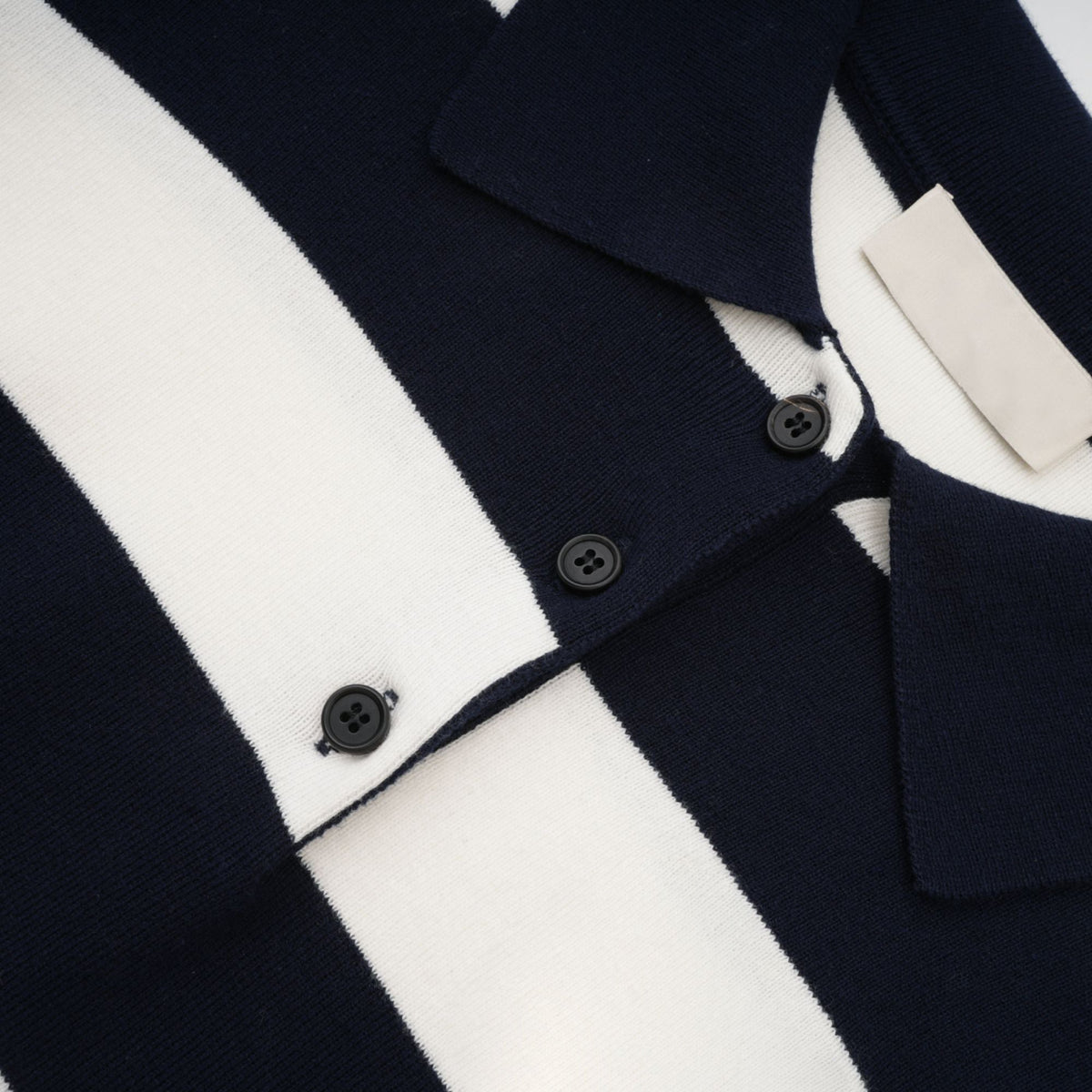 Adèle color-block striped shirt - Black and White