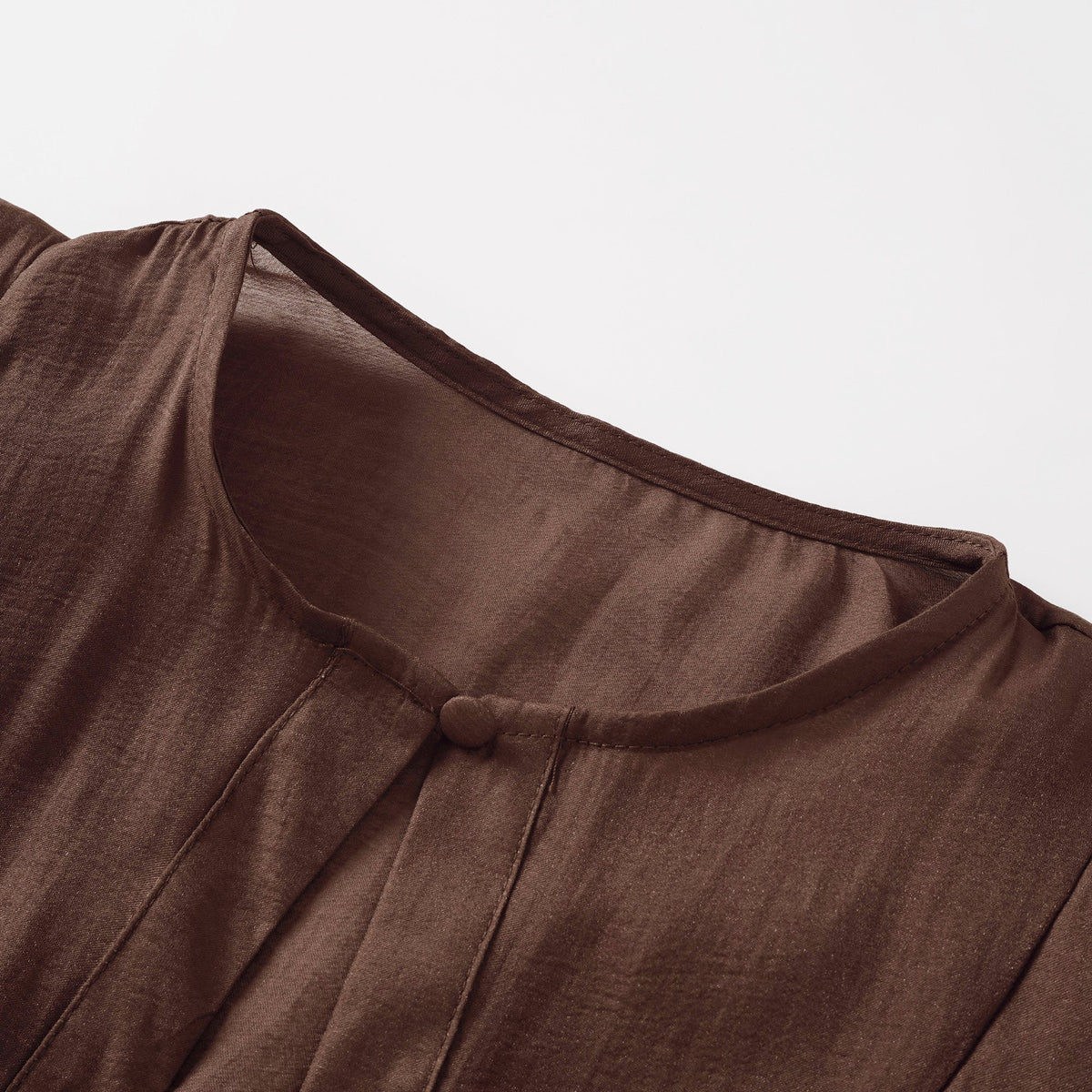 Annabelle Brown Cutout Ruffled Mini Dress (Final Sale)