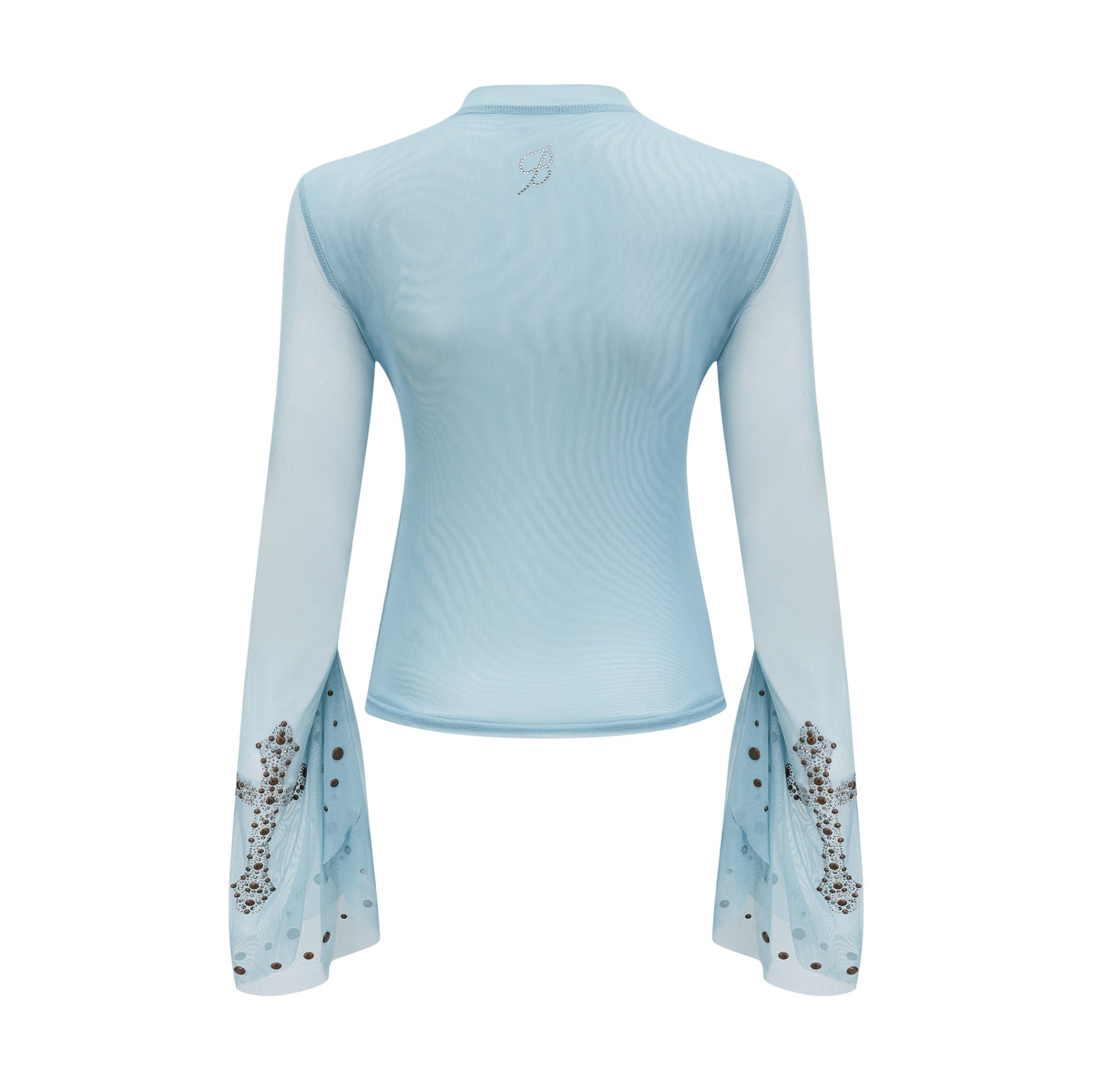 Émmanuelle semi-sheer stud-embellished top (Final Sale-US Only)