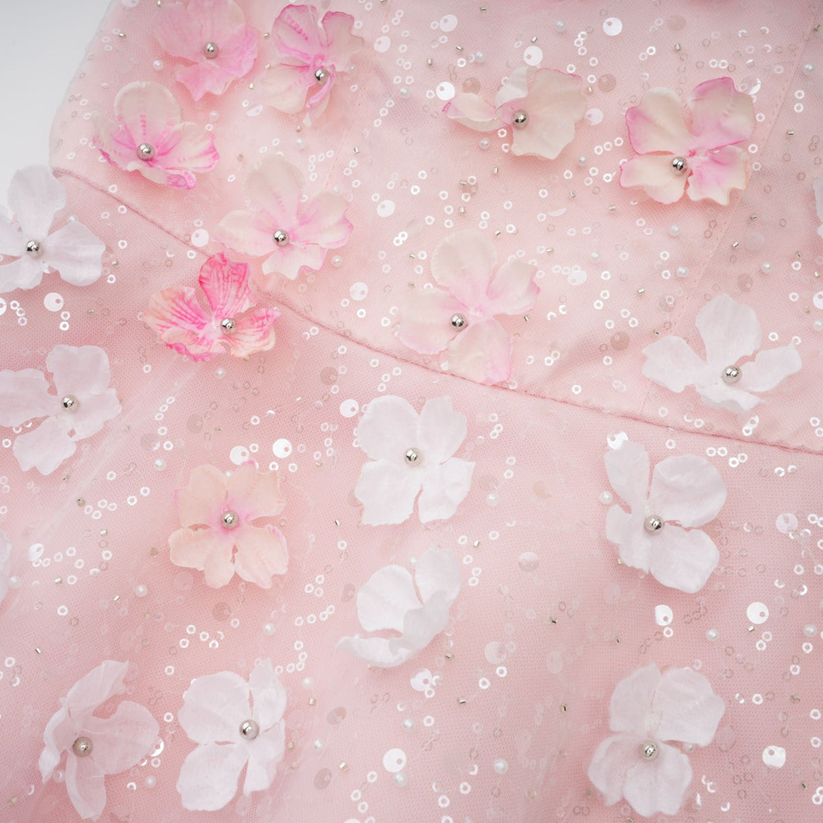 Lilou 3d-petal puffy mini dress (Final Sale-US Only)