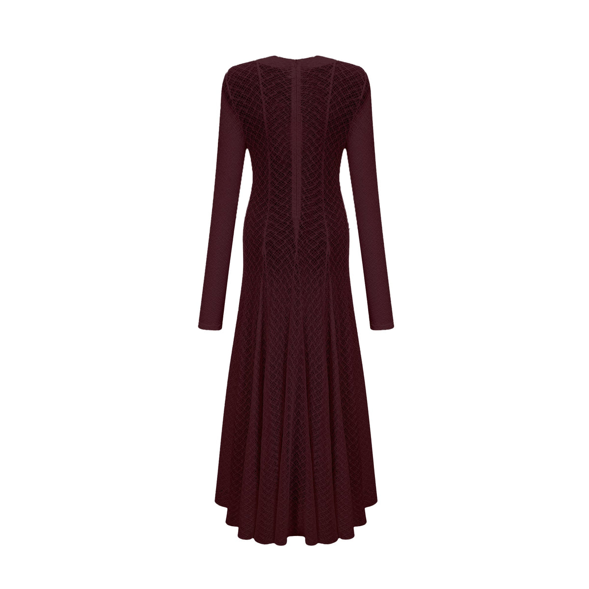 Athena wavy-pattern lace maxi dress in Red (Final Sale-US Only)