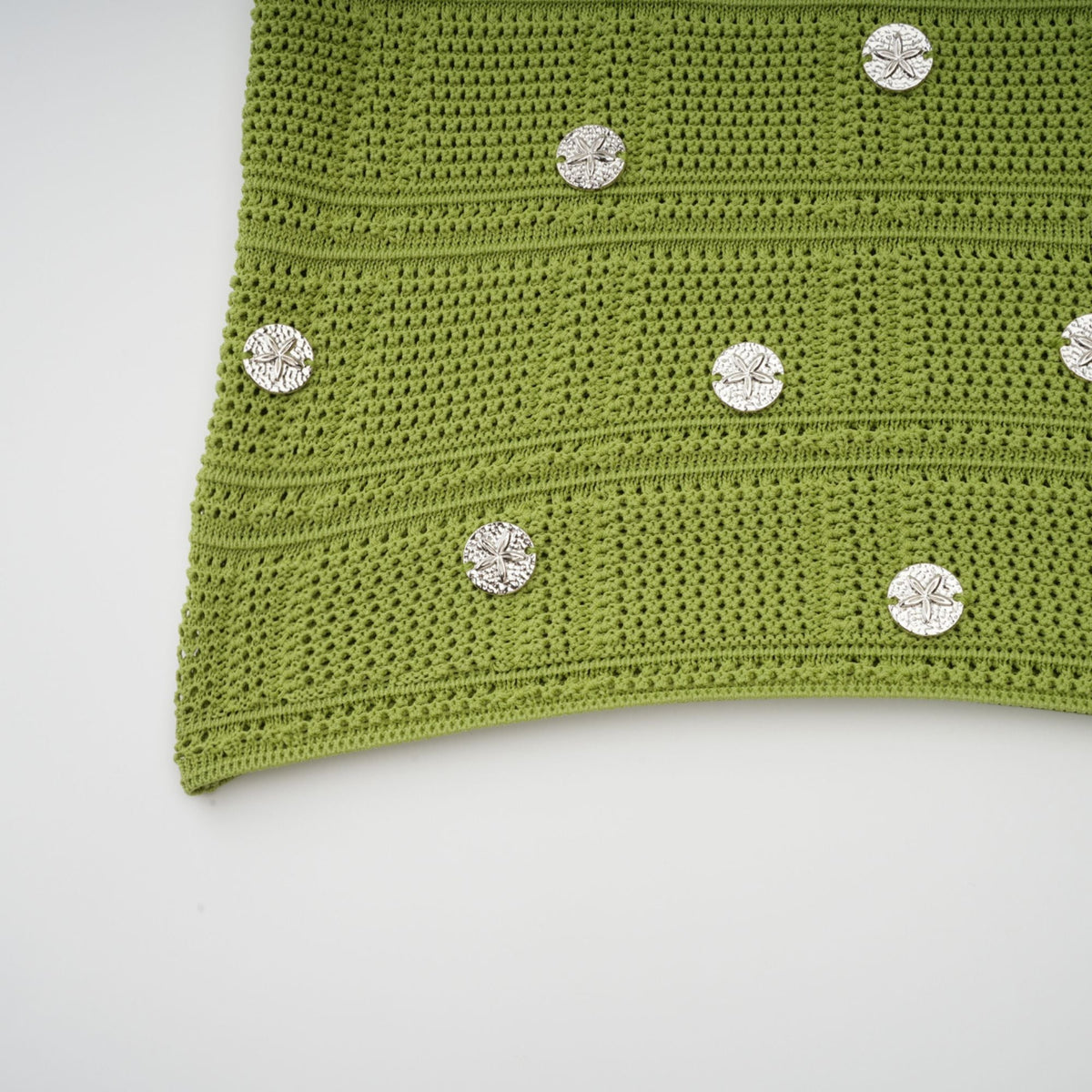 Annette green embellished knit top & skirt matching set (Final Sale-US Only)