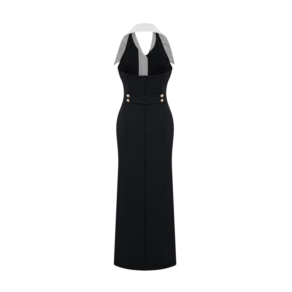 Alessandra color-blocked fitted maxi dress (Final Sale-US Only)