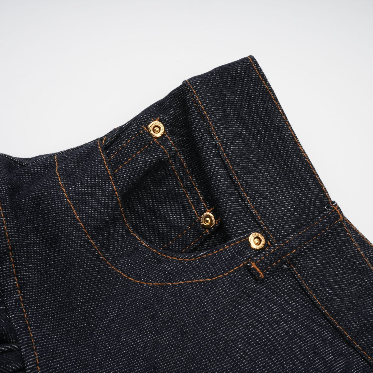 Florence Indigo Blue Ruffled Denim Mini Skirt