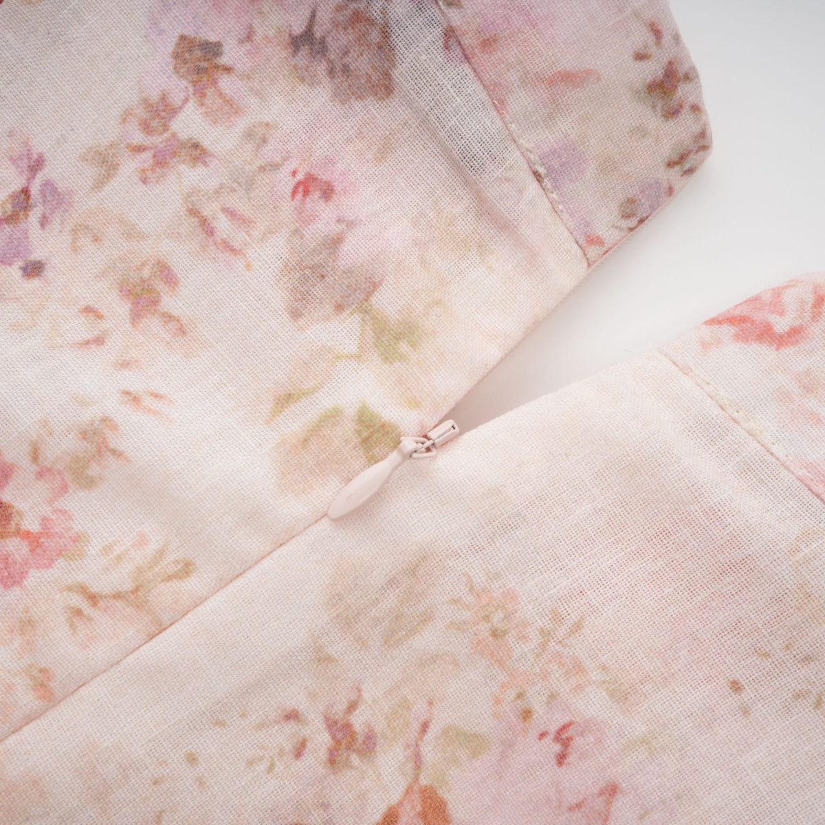 Bianca Beige Floral Print Mini Dress