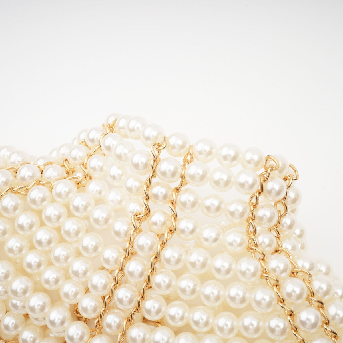 Pauline faux-pearl shawl