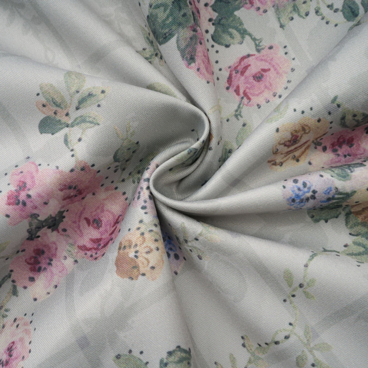 Prunelle sage-green floral-print shirred midi dress (Final Sale-US Only)