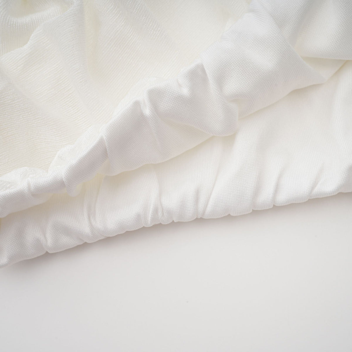Dulcie White Asymmetrical Ruched Matching Set