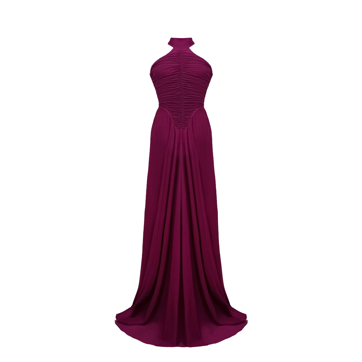 Kerstin Purple Ruched Maxi Dress (Final Sale-US Only)