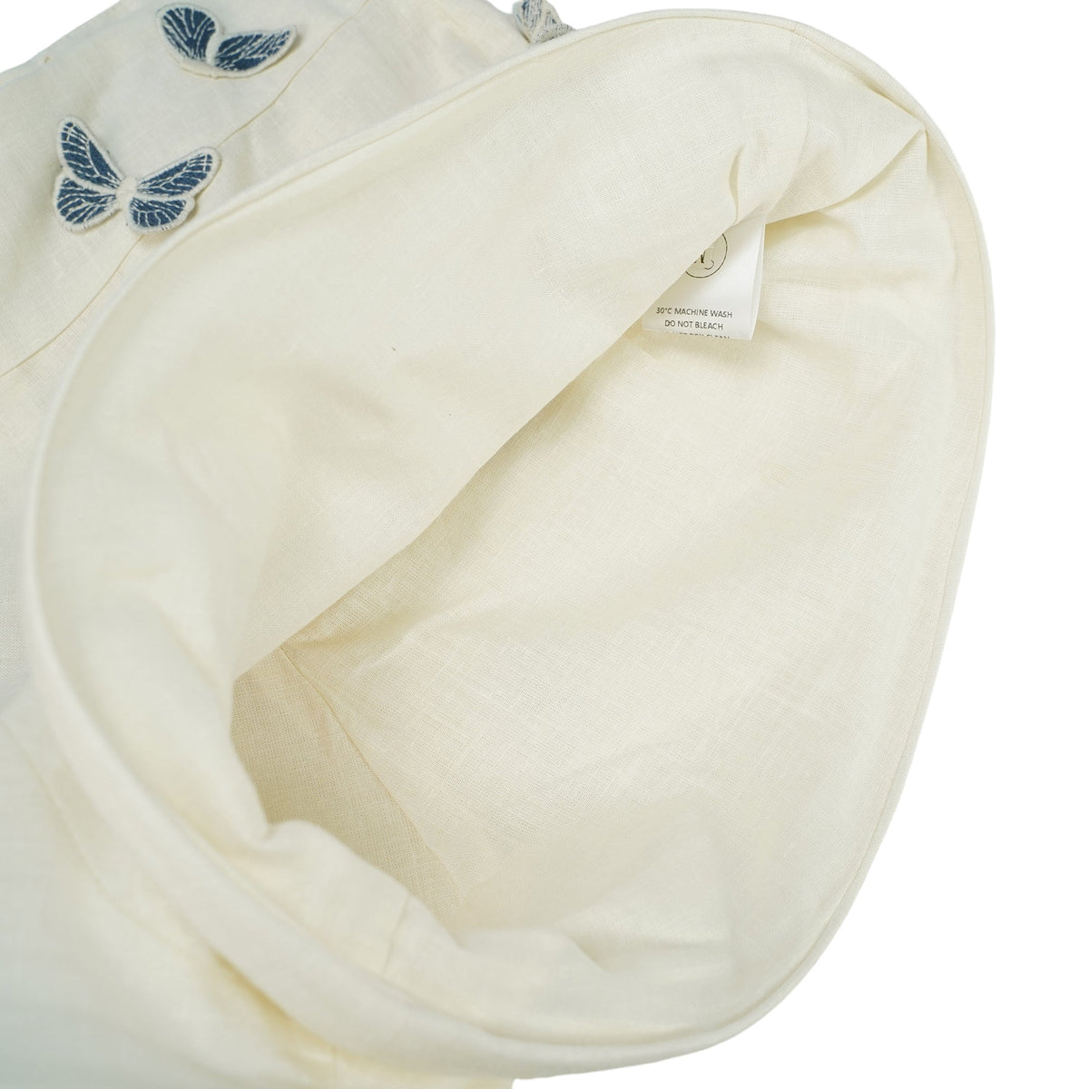 Ophélie White Butterfly Embroidered Shirt & Shorts Set