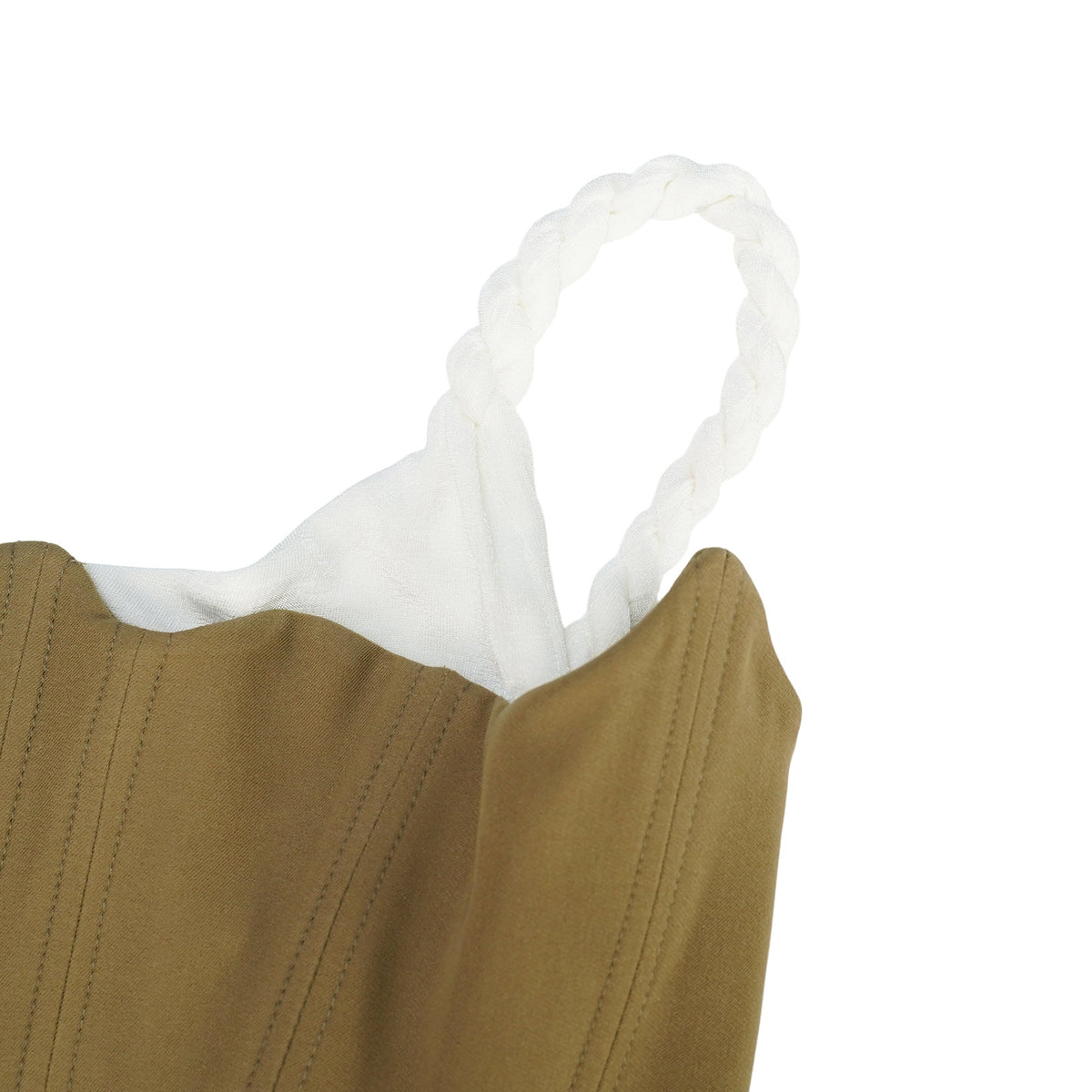 Yasmine Brown Bustier Panel Mini Dress