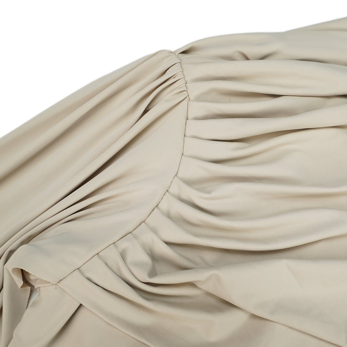 Gaëlle Neutrals Ribbon-design Draped Maxi Dress (Final Sale)