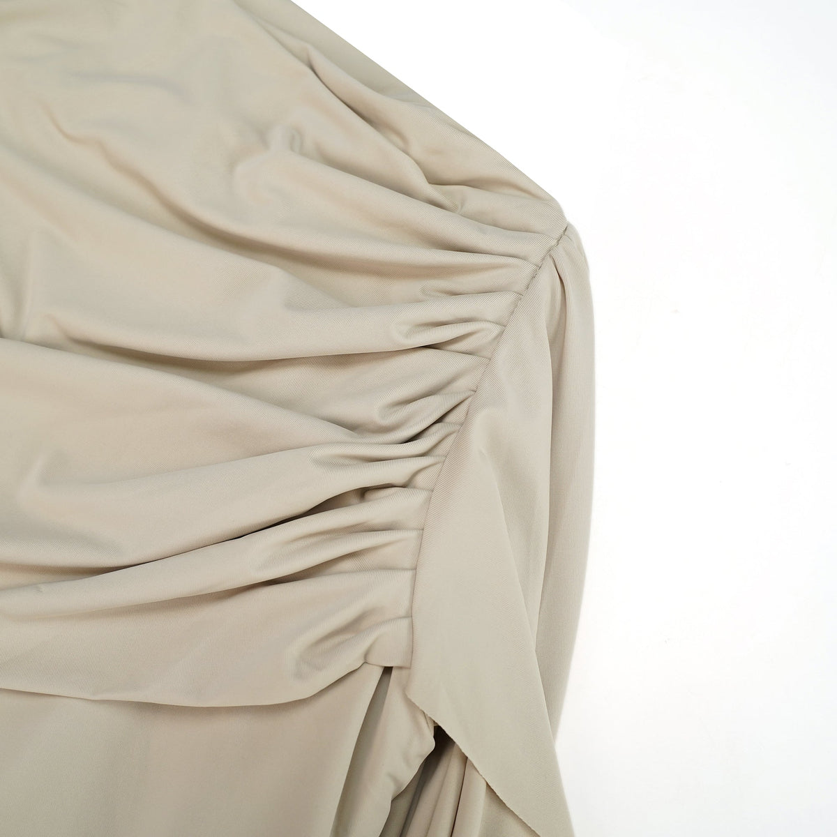 Gaëlle Neutrals Ribbon-design Draped Maxi Dress (Final Sale)