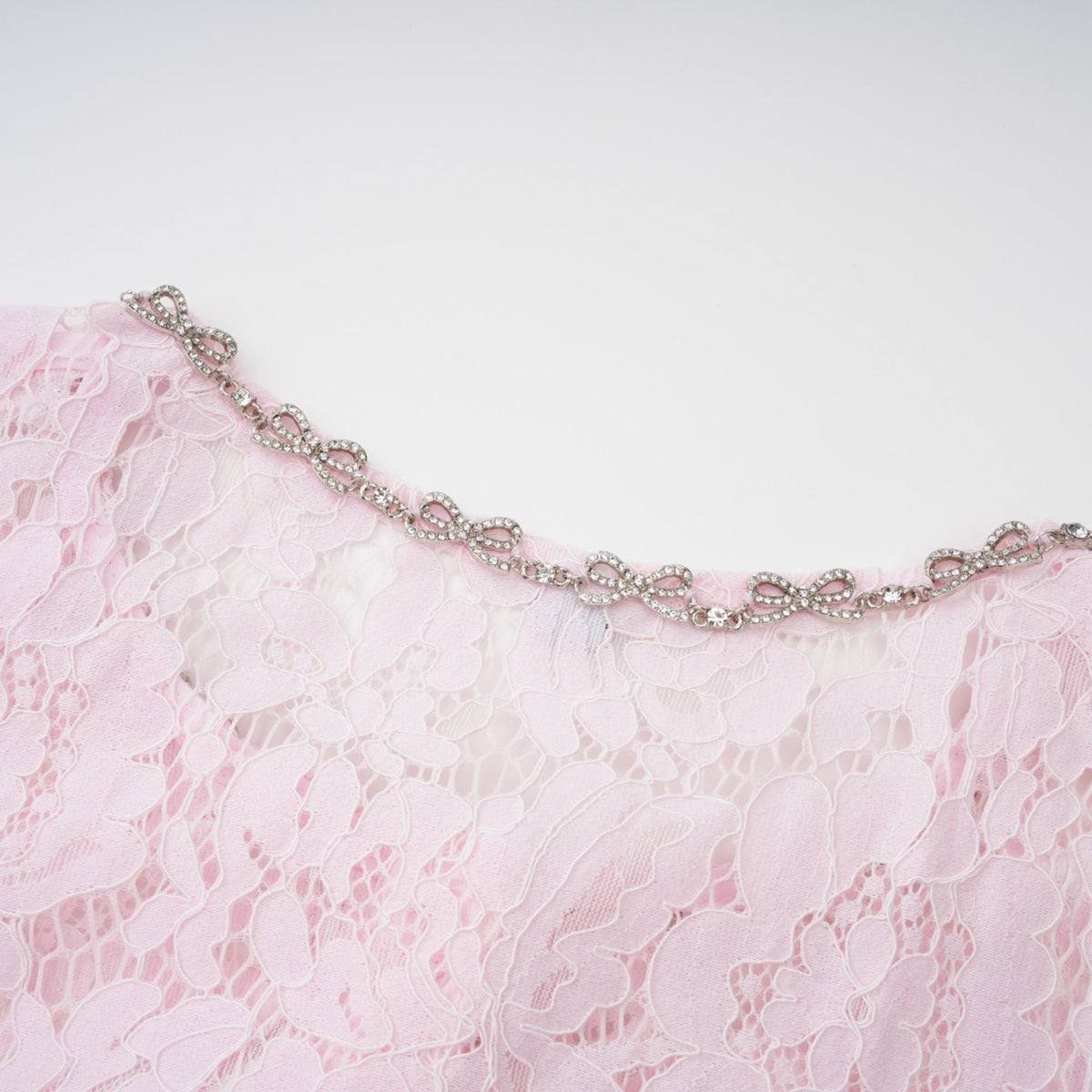 Sabine Pink Floral Lace Mermaid Midi Dress (Final Sale-US Only)