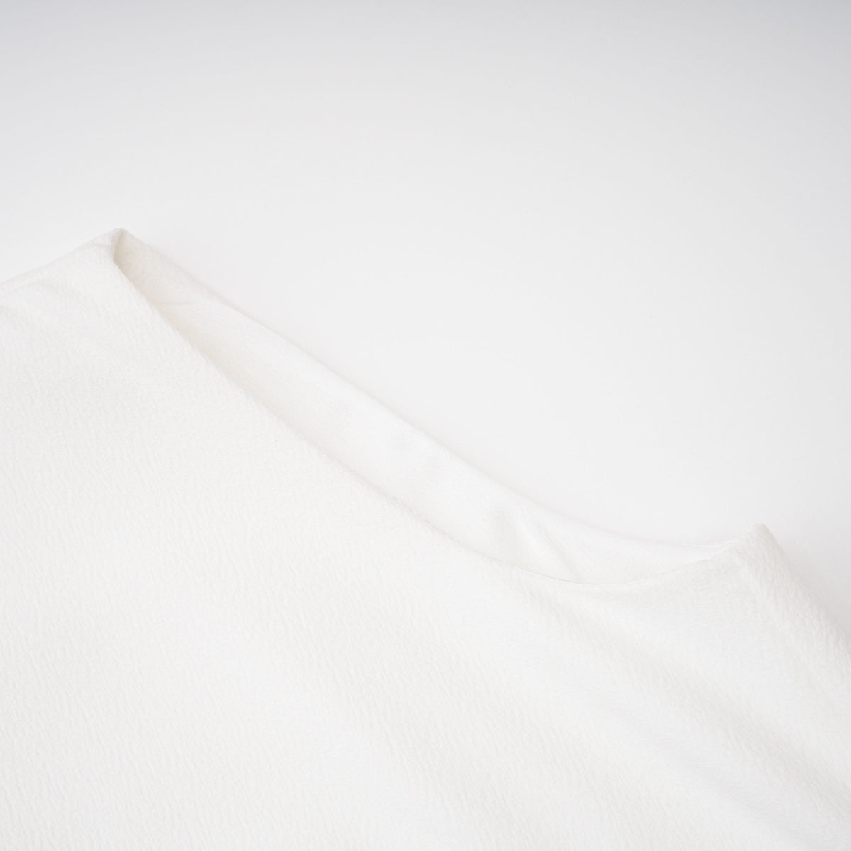 Liana White Asymmetrical Flared Midi Dress (Final Sale-US Only)