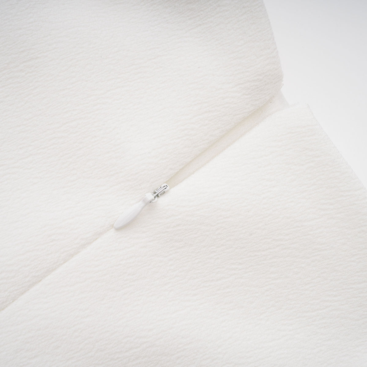 Liana White Asymmetrical Flared Midi Dress (Final Sale-US Only)