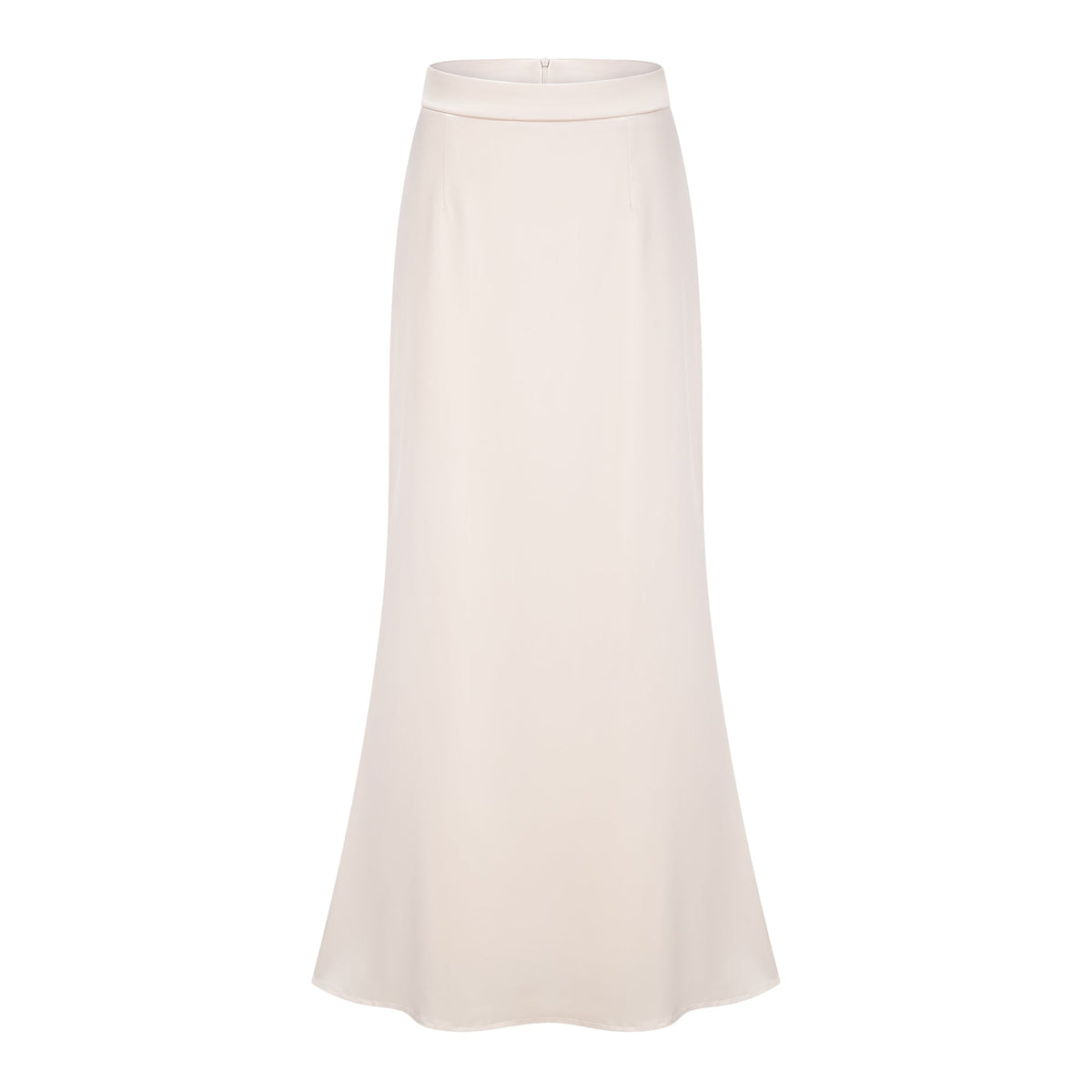 Roxanne Neutral Mock Neck Blouse & Mermaid Skirt Set