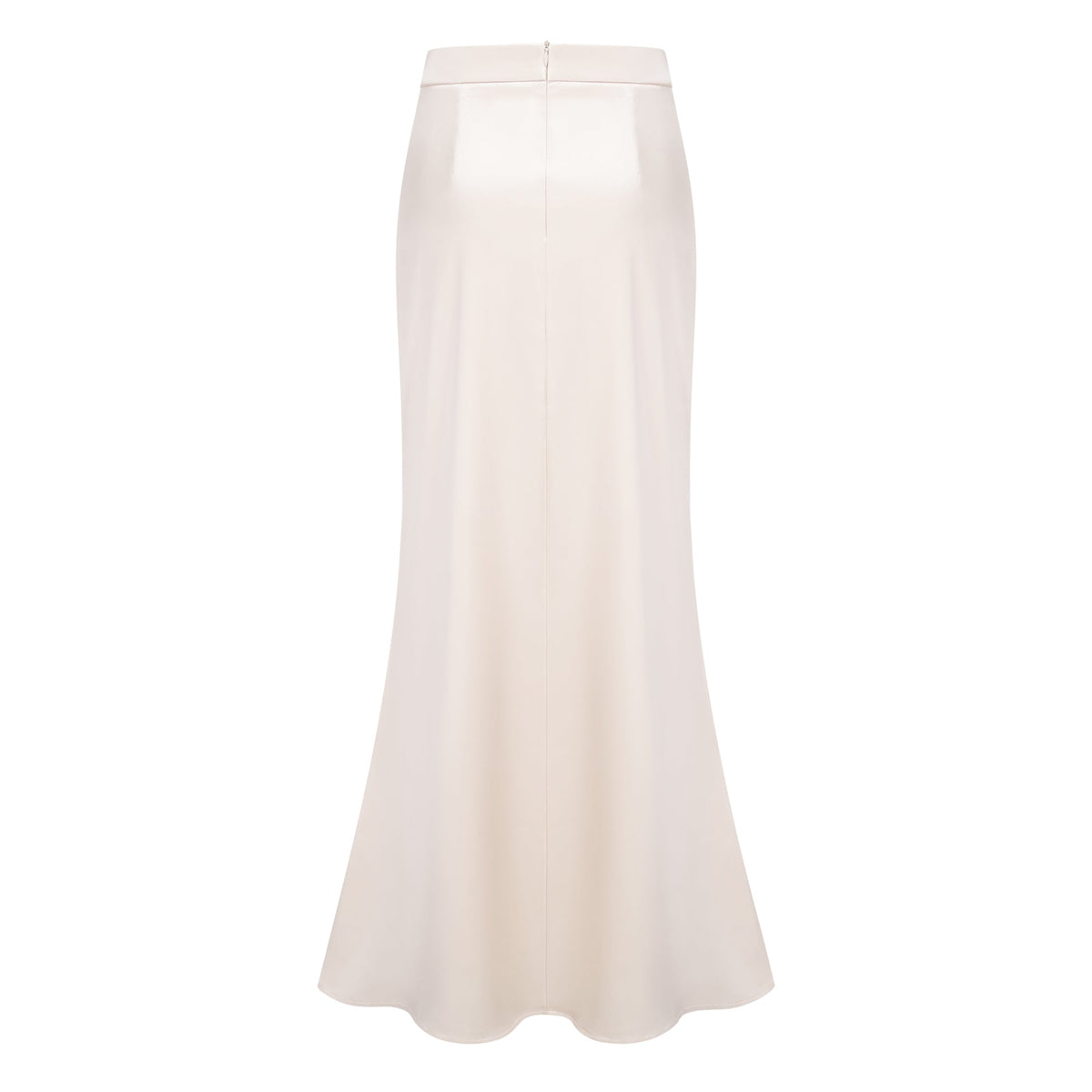 Roxanne Neutral Mock Neck Blouse & Mermaid Skirt Set
