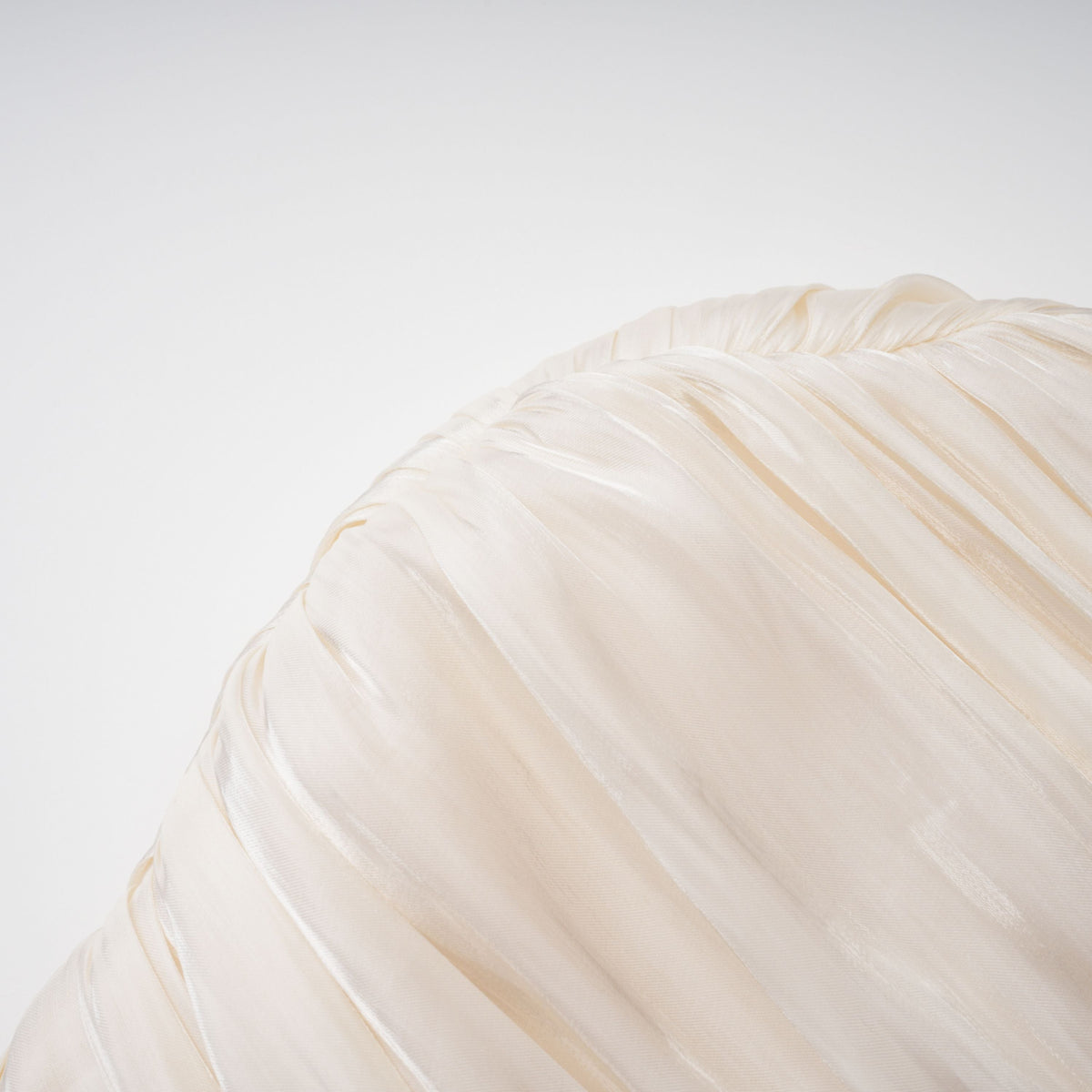 Gustave Neutral Ruched Cape Ruffled Maxi Dress (Final Sale-US Only)