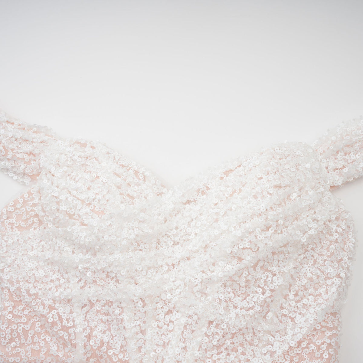 Margot white embellished off-shoulder maxi dress