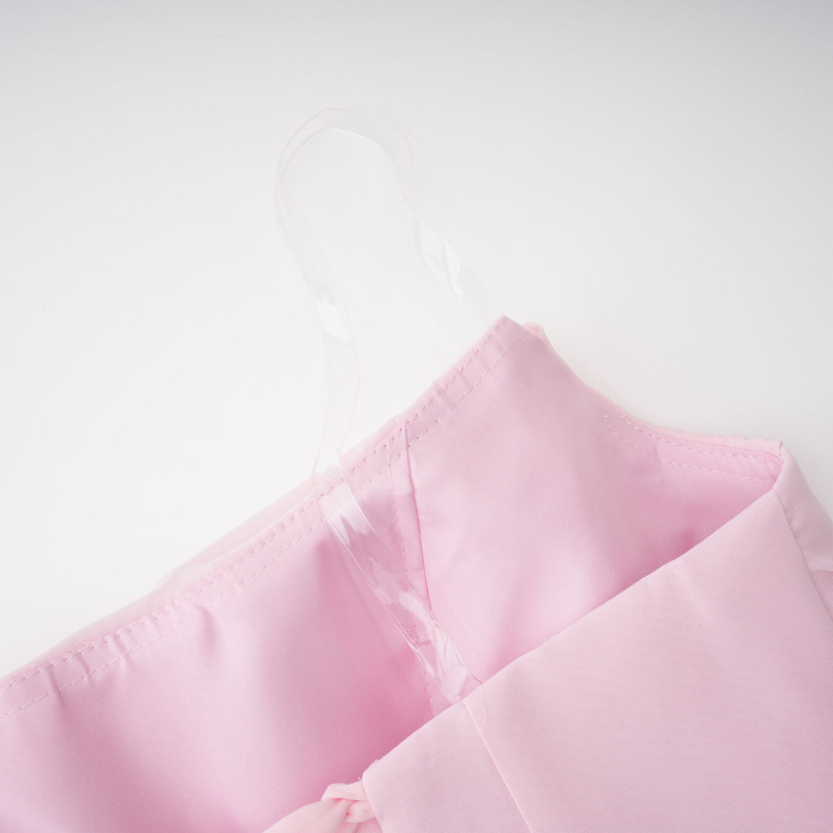 Romane Pink Strapless Corset Chiffon Maxi Dress