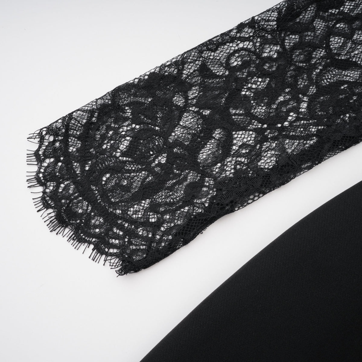 Bokamoso Black Lace Panel Maxi Gown (Final Sale-US Only)